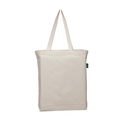 ORGANIC Blank Medium Cotton Tote Bag with Bottom Gusset - blank (11"x13"x1.5")