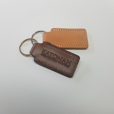 Short Leather Key Fob