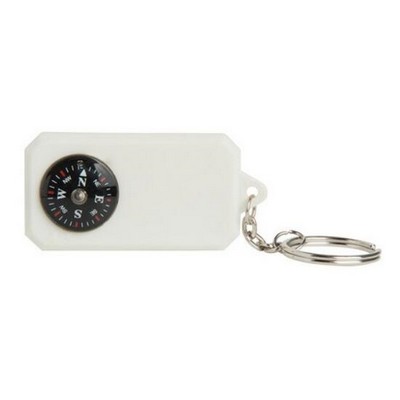 Rectangular Compass Keychain