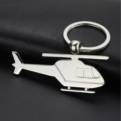 Metal Helicopter Keychain