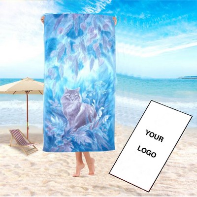 Full Color Printed Microfiber Beach Towel