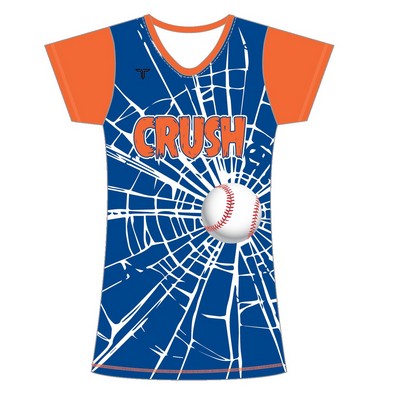 SOFTBALL - Custom Full Sublimated Softball Womens V-Neck Jersey