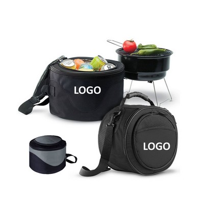 Outdoor BBQ Kit Bag With BBQ Grill