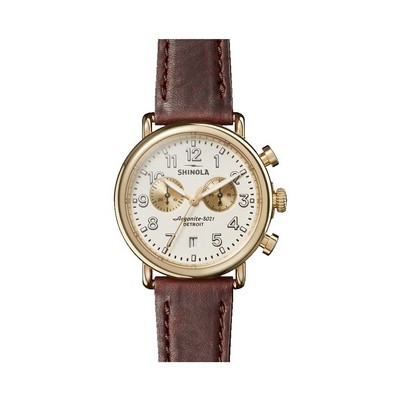 Shinola The Runwell Chrono Leather Strap Watch