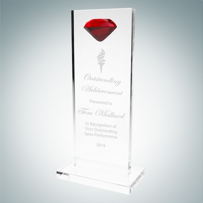 Tower Award w/ Red Diamond Accent (L)