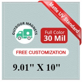 9.01 to 10 Square Inches Outdoor Magnets - 30 Mil