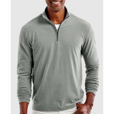 Johnnie-O® Men's "Brady 2.0" Polar Fleece Quarter-Zip Pullover Shirt