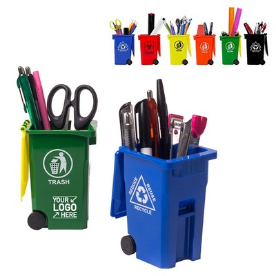 Mini Curbside Garbage Can Pen Holder