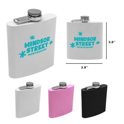 Adventure Powder Coated 6oz Hip Flasks