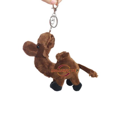 3" Plush Keychain Simulation Key Tag - Camel