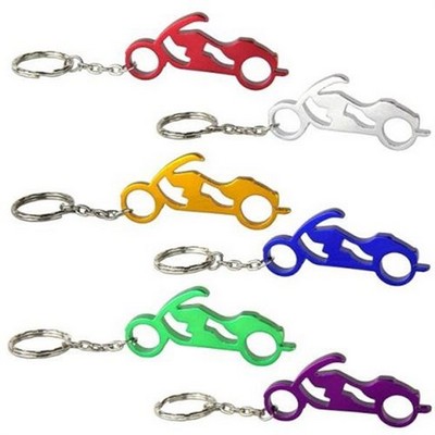 Motorcycle Shape Bottle Opener Keychain