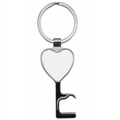 Heart Top Phone Stand Bottle Opener Keychain