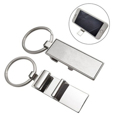 Zinc Alloy Phone Stand Bottle Opener Keychain