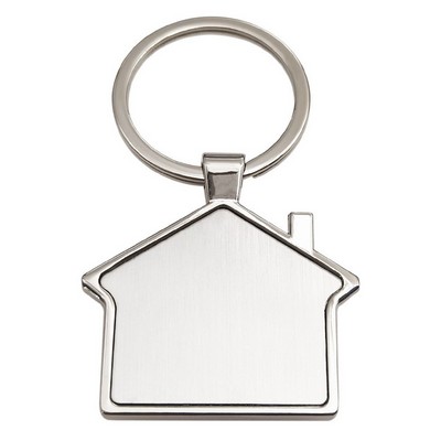 Metal House Frame Keychain