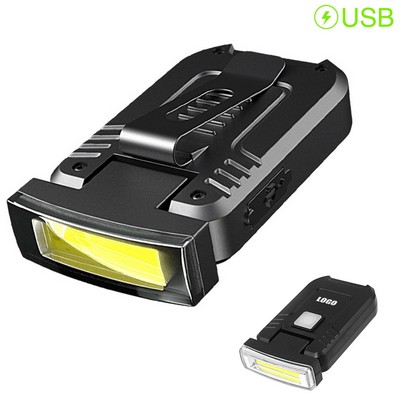 Rechargeable LED Cap Flashlight w/Magnet