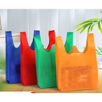 Non-Woven T-shirt Shopping bag 11.8"W x 19.6"H x 5.5"D