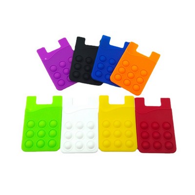 Stress Relief Popper Mobile Card Holder