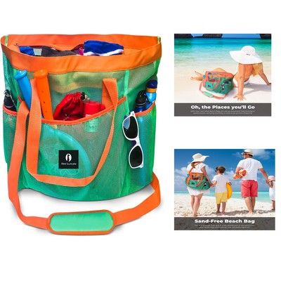 24 x 7.8 x 16.5 Inches Red Mesh beach Bag