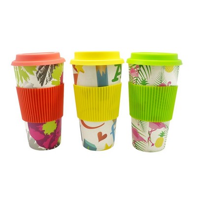 17.5oz Bamboo Fiber Coffee Cup