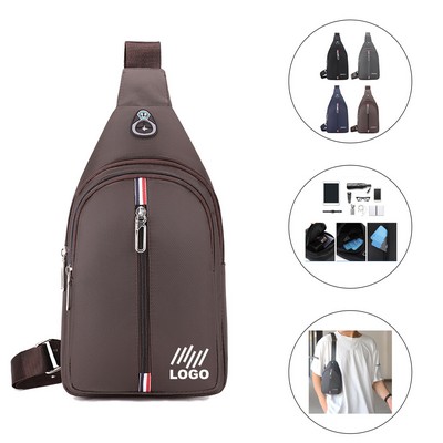 Waterproof Oxford Crossbody Sling Backpack