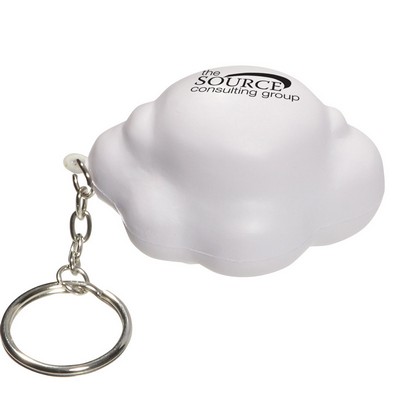 Cloud Stress Ball Key Chain