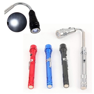 Flexible Extensible Led Flashlights Torch Magnetic Head