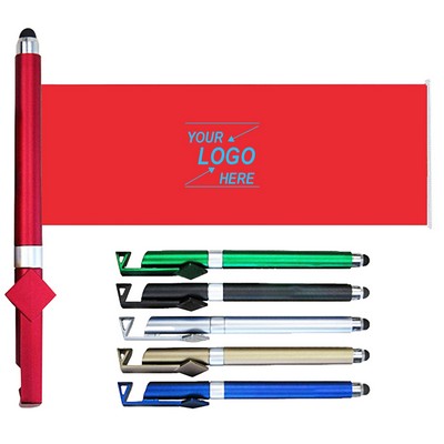 Promotional Ballpoint Pen with Banner and Phone Stand