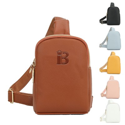 PU Leather Crossbody Sling Bag