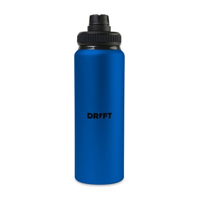 Jett Aluminum Chug Lid Hydration Bottle - 32 Oz. - Sport Blue