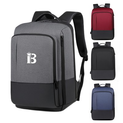 Oxford Business Computer Backpack With Usb Charging Port