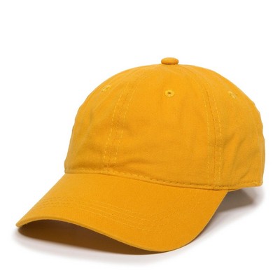 Outdoor Cap GWT-111 Garment Washed Dad Cap with Leather Patch