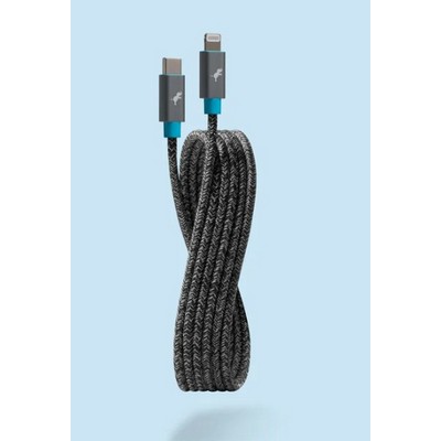 Nimble POWERKNIT Cable USB-A to Lightning 2M Cable made with Recycled Materials - Grey