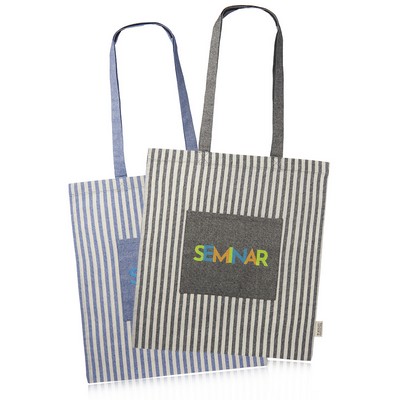 Recycled Striped Cotton Tote Bags