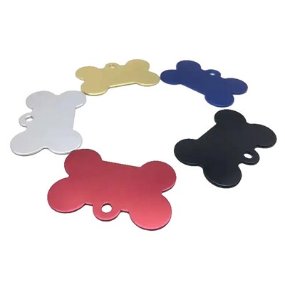 Bone Shape Aluminum Pet Tag