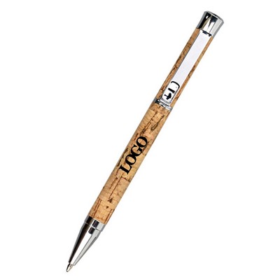 Twist Cork Ballpoint Pen 1.0mm Black ink