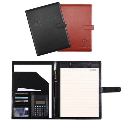 Magnetic Closure Leather Padfolio