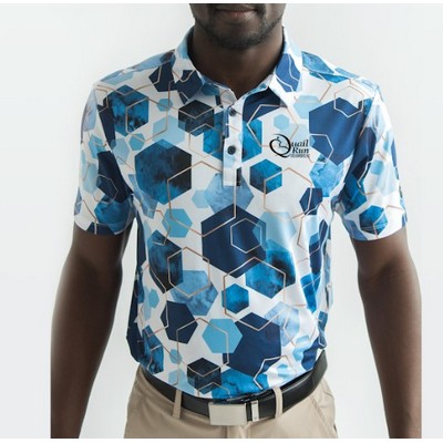 Men's Golf Polo - Deep Sea