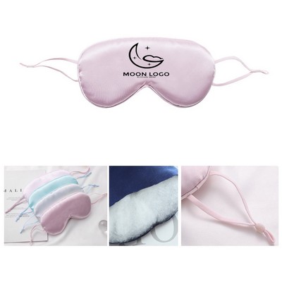 Soft Satin Sleeping Eye Mask with adjustable straps