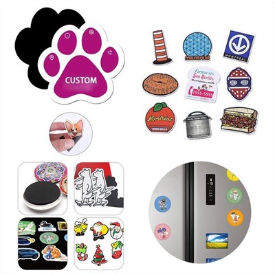 Custom Shape Paper Fridge Magnet