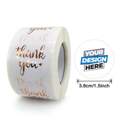 1.5" Round Full Color Sticker Roll