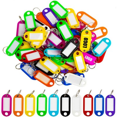 Key Tags With Split Ring Label Window