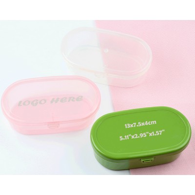 Mini Clear Plastic Storage Containers Oval Box For Jewelry Beads