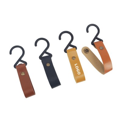 PU Leather Camping Rope Hanging Hook