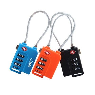 Mini-Resettable Security 3 Combination Luggage Locks