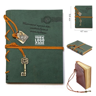 5 Inch Leather Writing Journal with 160 Sheets of Blank Paper