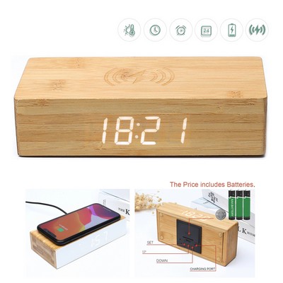 Sunrise Alarm Clock Salt Lamp With Wireless Charger