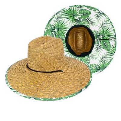 Goldcoast Journey Floral Green Leaf Straw Hat