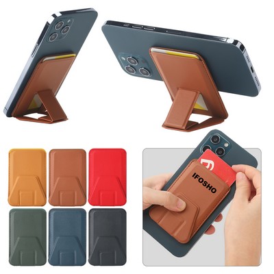 Magnetic Phone Wallet Leather Mag Safe Card Sleeve