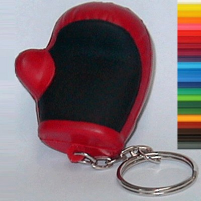 Small Boxing Gloves Stress Ball Keychain