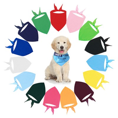 Large Cotton Triangle Dog Bandana